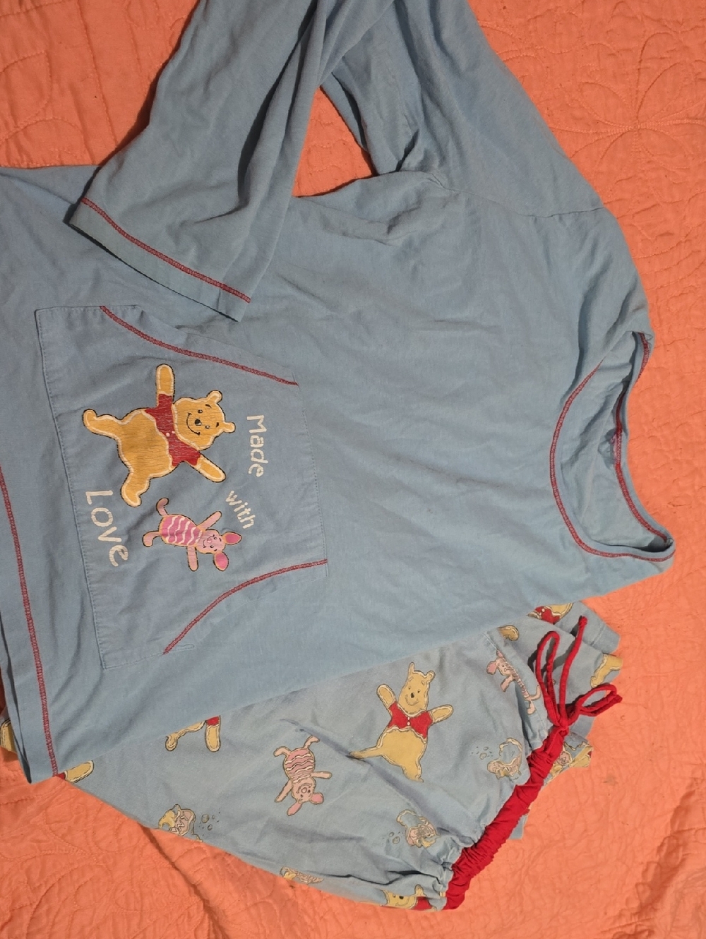 Disney Blue Winnie the Pooh Pajama Set